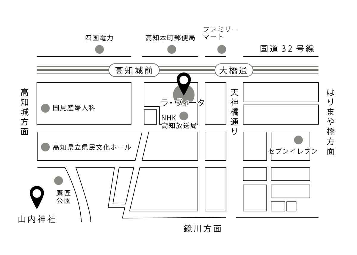ラ・ヴィータ　アクセスマップ