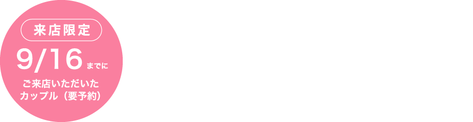 オリジナルウェディングプランニング無料キャンペーン